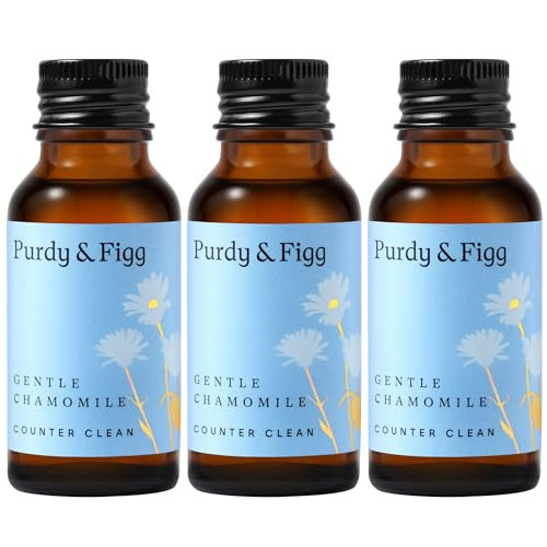 Purdy & Figg | Counter Clean Mixed Refill Kit | All-Purpose Cleaning Spray with Organic Essential Oils | Natural & Non-Toxic | Home & Kitchen Countertops | Gentle Chamomile Scents | Pack of 3 | | Amazon (UK)