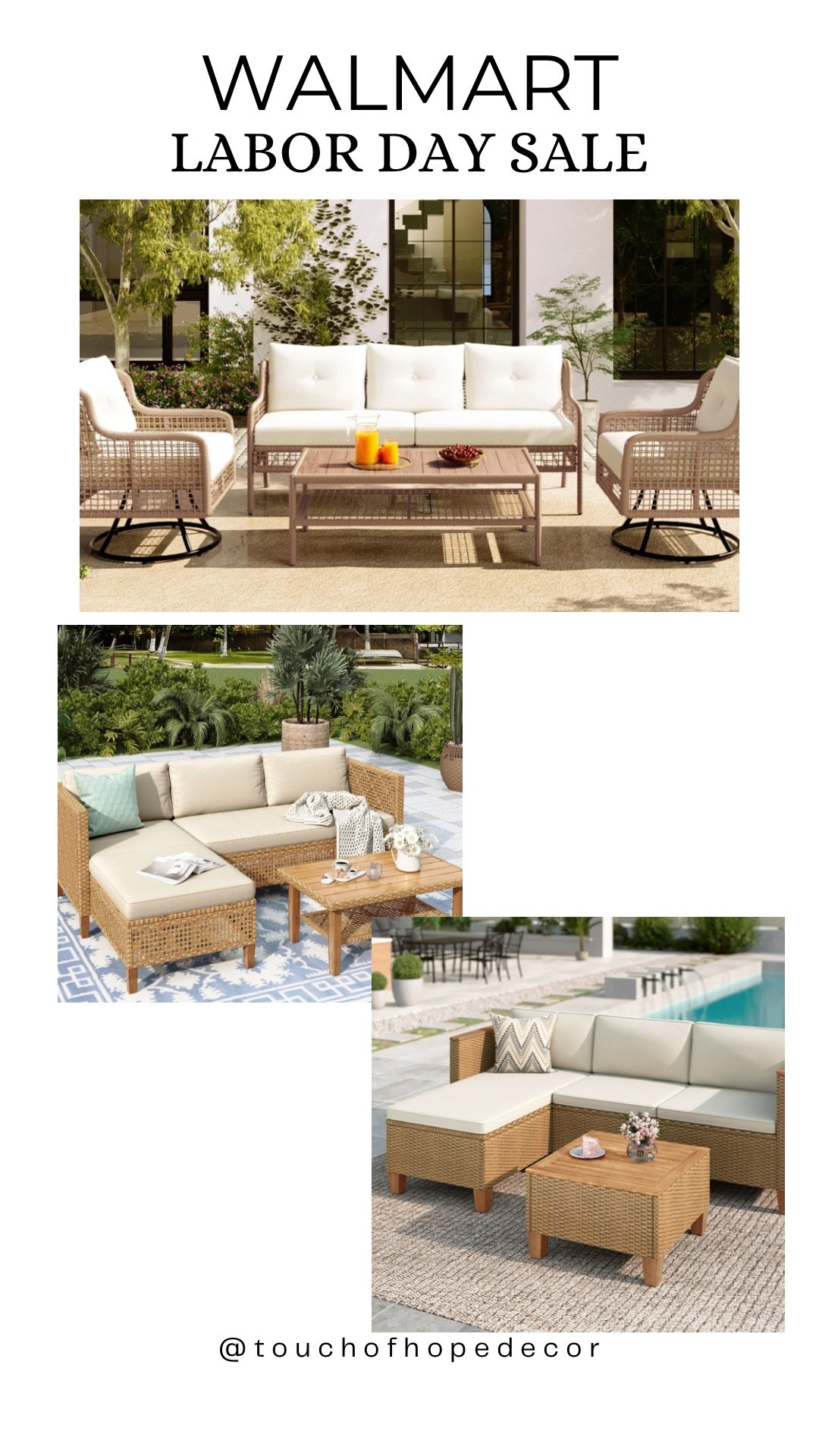 Huge Labor Day SALE on these beautiful patio furniture sets!  Take advantage of the savings! 

#LTKHome #LTKSaleAlert