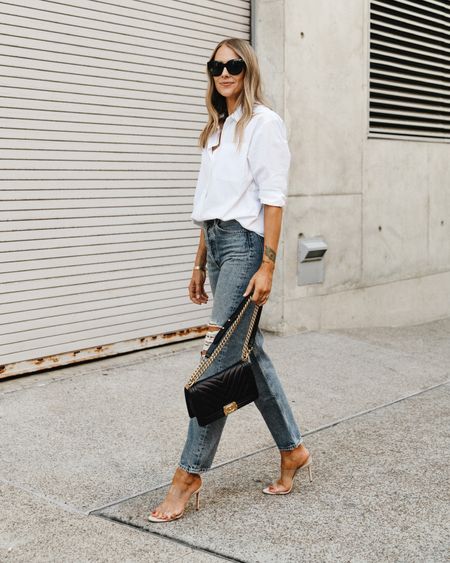 The best jenni kayne white button up shirt is on sale with FJBF20 for 20% off!  Linked similar jeans since these agolde jeans are sold out 

#LTKstyletip #LTKsalealert