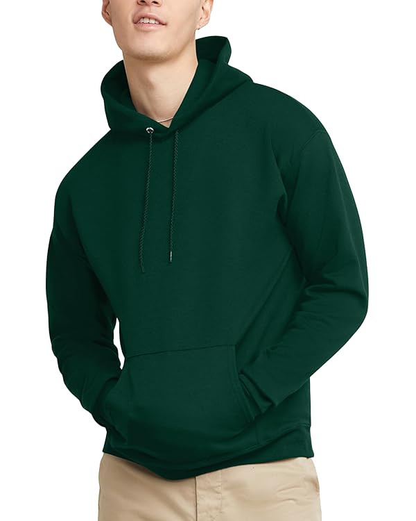 Hanes Men's EcoSmart Fleece Hoodie Sweatshirt | Amazon (US)