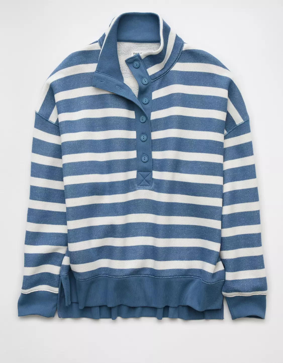 AE Big Hug Henley Sweatshirt | American Eagle Outfitters (US & CA)
