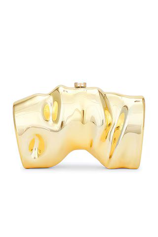 Cult Gaia Scrunch Clutch in Shiny Gold from Revolve.com | Revolve Clothing (Global)