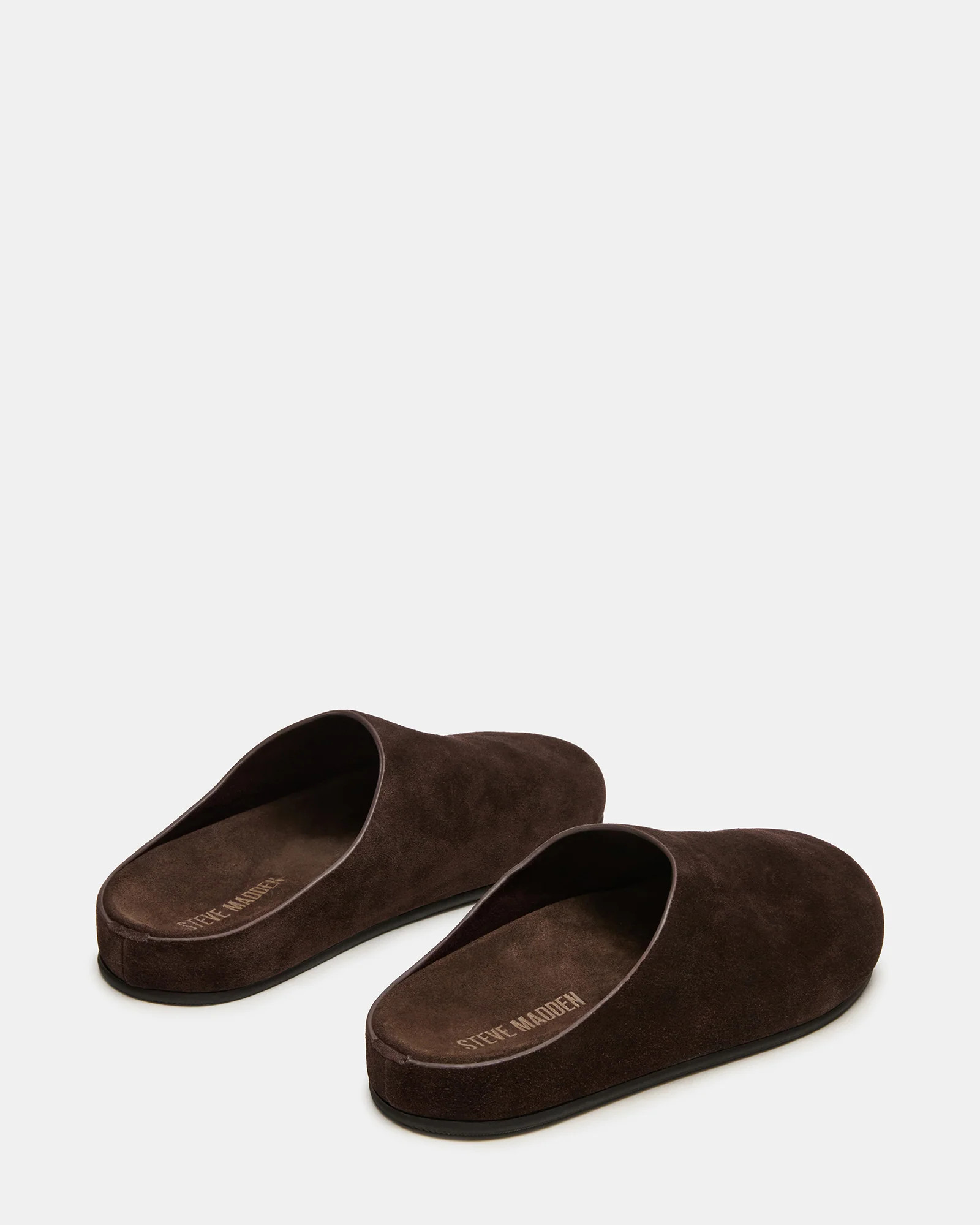 FERN Brown Suede Slip-On Round-Toe Women's Flat | Steve Madden (US)