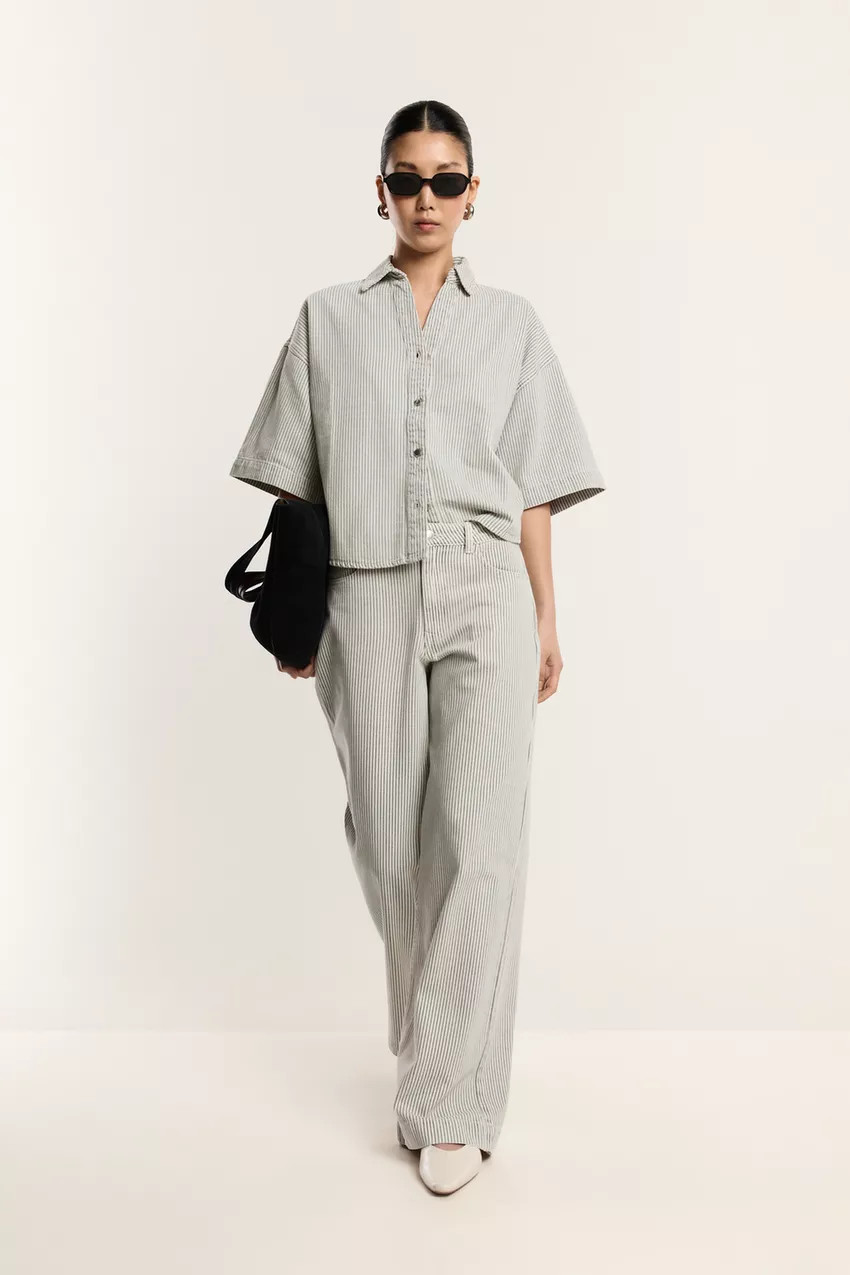 Camisa denim rayas | Lefties ES