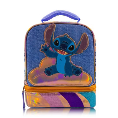 Disney Lilo & Stitch Dual Compartment Lunch Box - Blue | Target