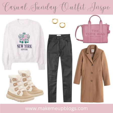 Casual winter outfit inspo 💕
Abercrombie sweatshirt and wool coat
Sorel cozy boots
Marc Jacobs The Tote Bag

#LTKsalealert #LTKstyletip #LTKSeasonal