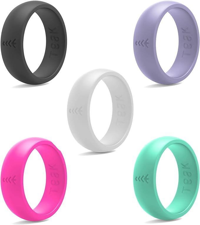 Silicone Wedding Ring for Women. Rubber Wedding Band for Every Day Use - Yoga, Training, Sports, ... | Amazon (US)