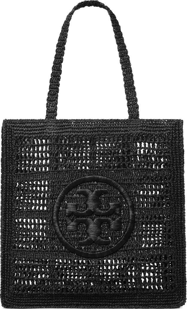 Ella Hand-Crocheted Tote Black Tote Bag Black Bag Black Beach Bag Vacation Bag Bags 2024 | Nordstrom