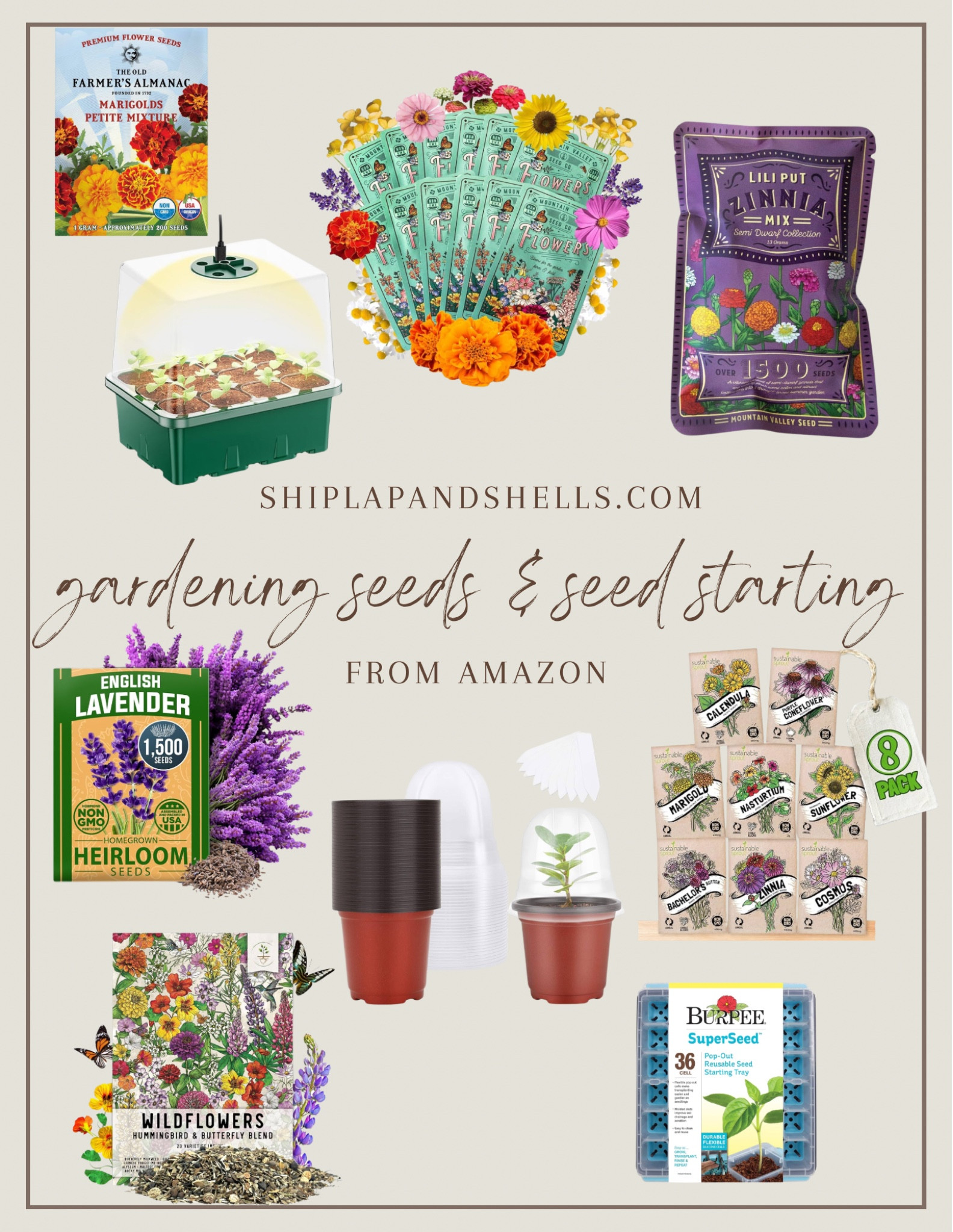 Spring seeds and seed starting supplies to begin planning and planting your summer garden!

#LTKfindsunder50 #LTKfindsunder100 #LTKSeasonal