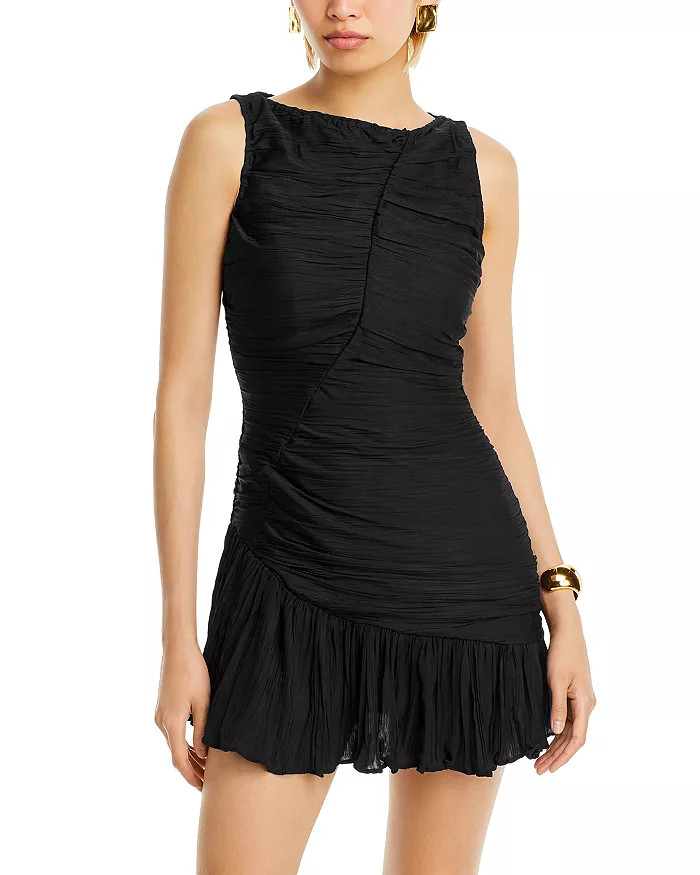 Althea Sleeveless Ruched Mini Dress | Bloomingdale's (US)