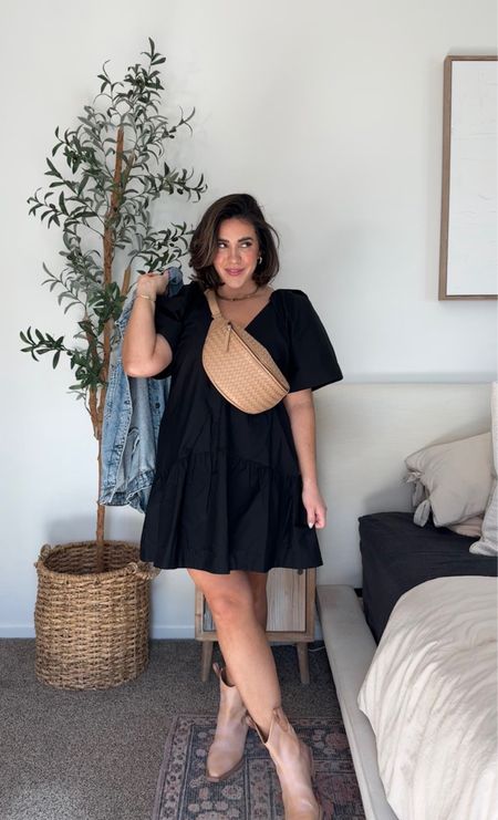 The perfect black spring dress! Light, airy! Both dressed are amazing! Size medium in both. Black dress, wedding guest, spring dress, spring outfit, spring break. Target style, Walmart style. 

#LTKstyletip #LTKSeasonal #LTKmidsize