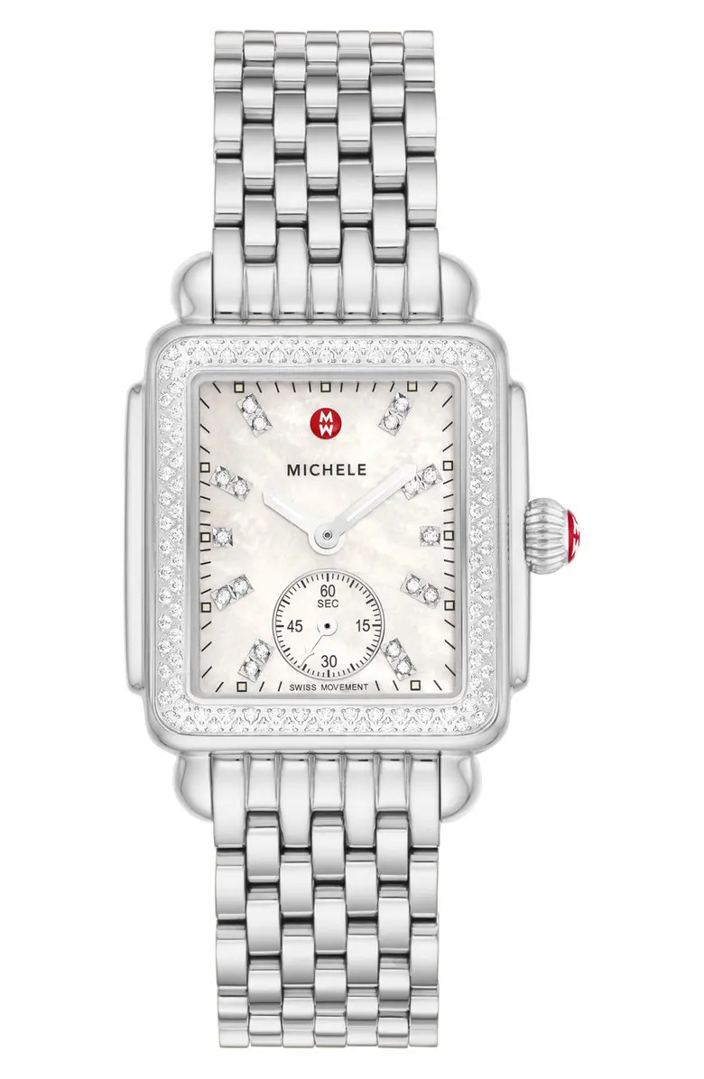 Deco Mid Diamond Bracelet Watch, 29mm | Nordstrom