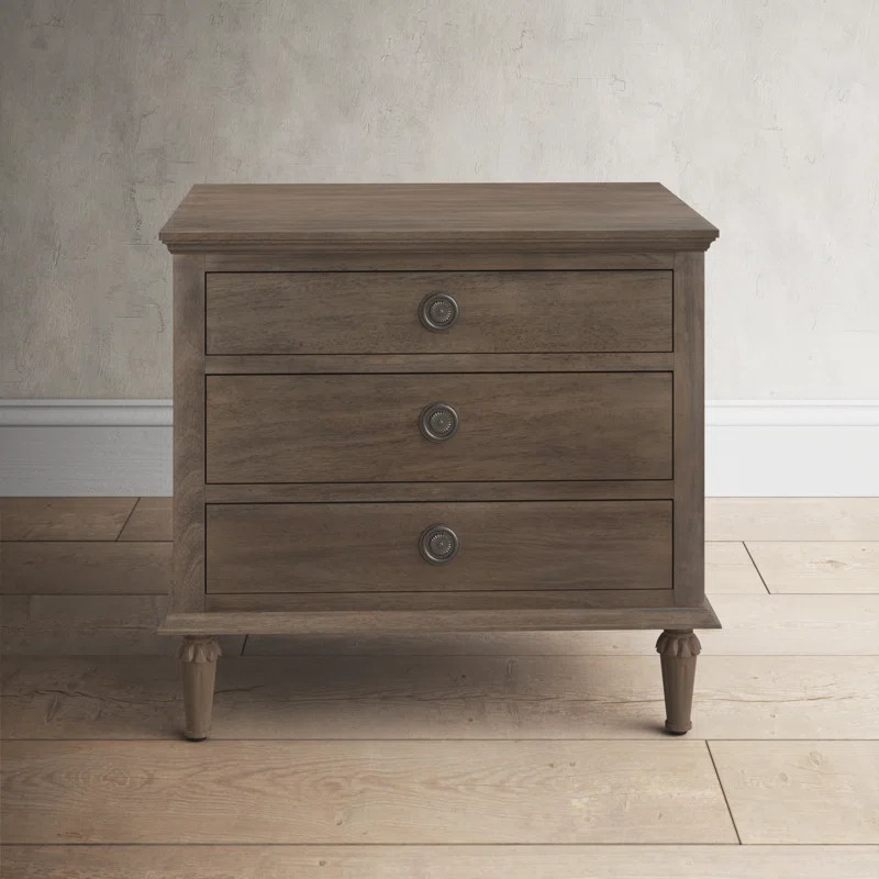Hubbard Solid + Manufactured Wood Nightstand | Wayfair North America