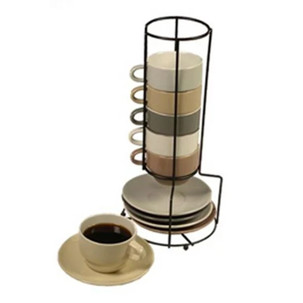 House 2 Home 12 Pc Expresso Set With Stand | Walmart (US)