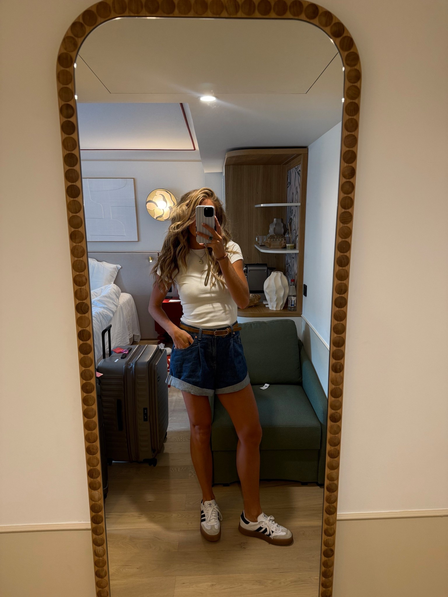 Roadtrip outfit to Cannes. Shorts are roomy. Sized down to small. Wearing small tall in tee 

#LTKSeasonal #LTKTravel