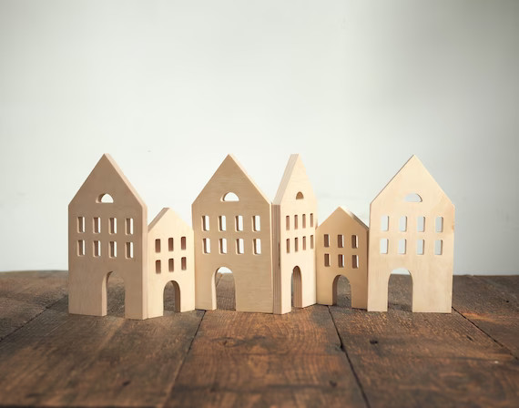 1pc LARGE or SMALL or Create Your Set  Wooden Village | Etsy | Etsy (US)