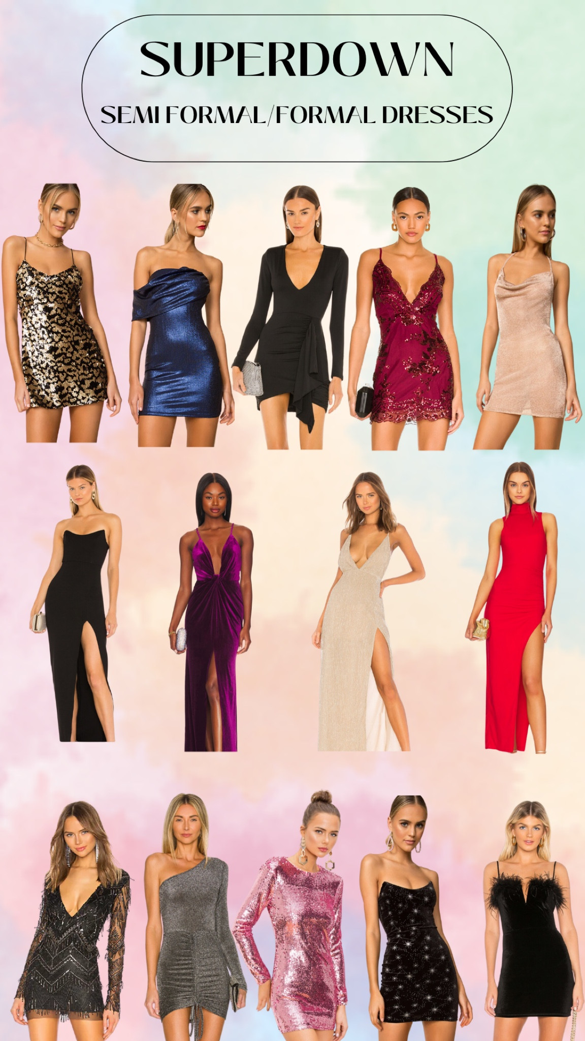 formal/semi formal dresses from super down!!! (Most under $100!!)

#LTKSeasonal #LTKU #LTKunder100