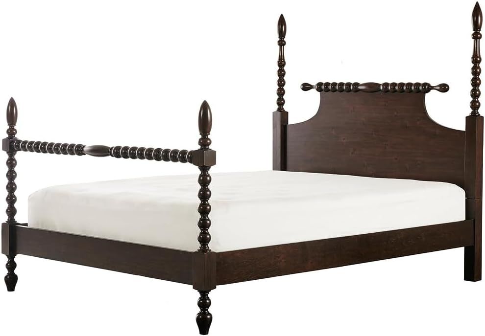 Oakestry King Bed Morocco Brown Modern and Ergonomic Design with Headboard, Brown, 87" L X 79.5" ... | Amazon (US)