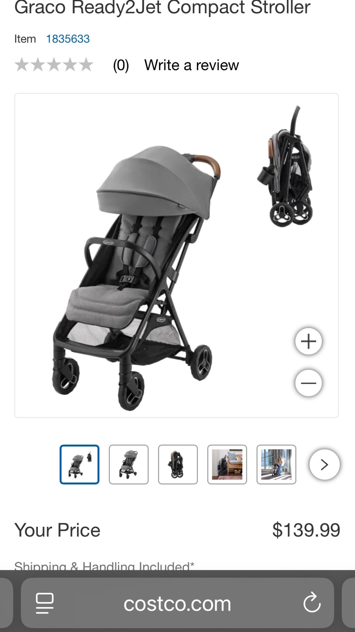The compact stroller we use! 