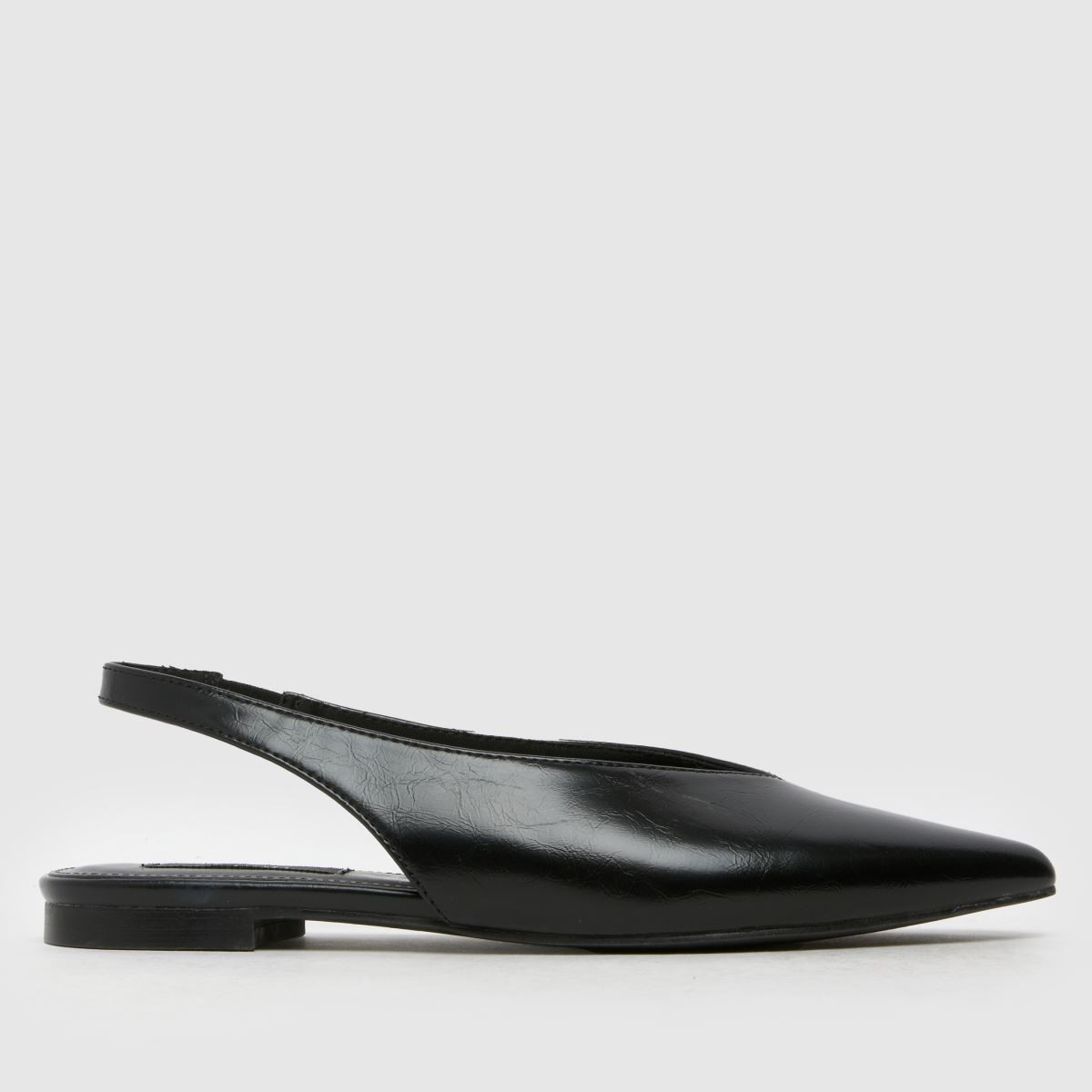 Womens Black schuh Lace Point Slingback Flat Shoes | schuh | Schuh