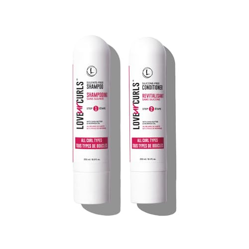 Love Ur Curls Shampoo and Conditioner, Moisturizing and Scalp Cleanse for Curly, Wavy, or Kinky Coily Hair, Color Safe, Vegan and Silicone Free | Amazon (US)