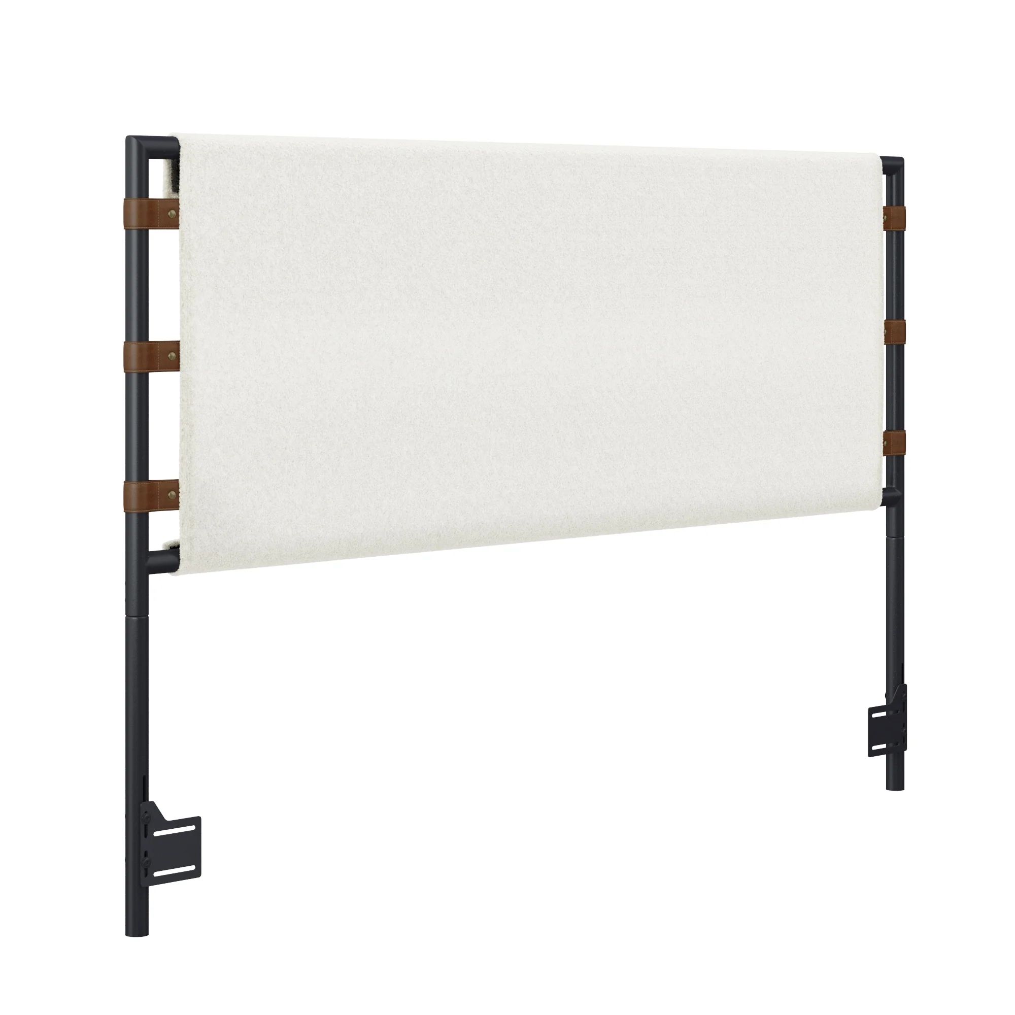 Aspen Boucle King Wall Mounted Headboard | Leather Finish | Nathan James