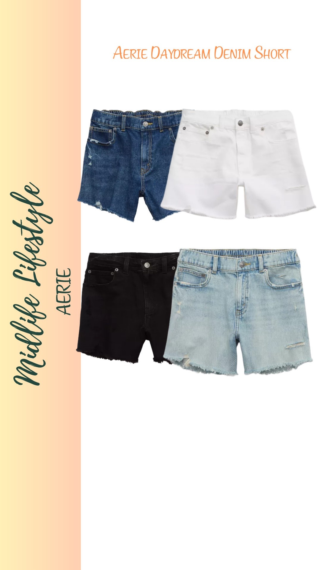 Aerie Daydream Denim Short….They're a classic and a favorite for a reason! 

Wear with absolutely anything & keep the adventure going.


#LTKSaleAlert #LTKSeasonal