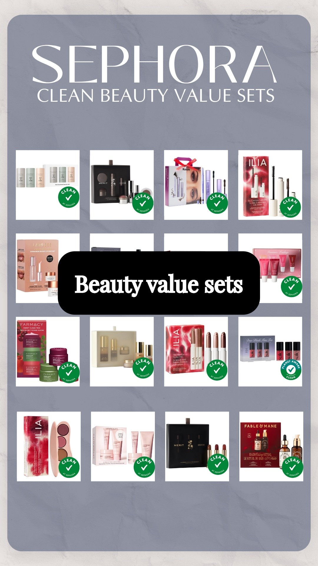 Beauty value sets from my favorite beauty brands.