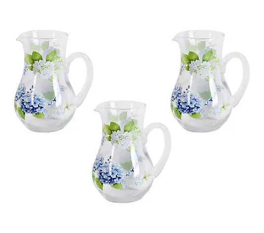 Make Your Selection: Temp-tations Seasonal Set of 3 Glass Mini Pitchers | QVC