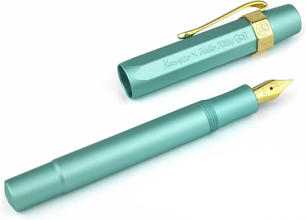 Kaweco HELLOKITTY Fountain Pen Opal Gold Edition, Fine Nib Nostalgic gold pen clip | Amazon (US)