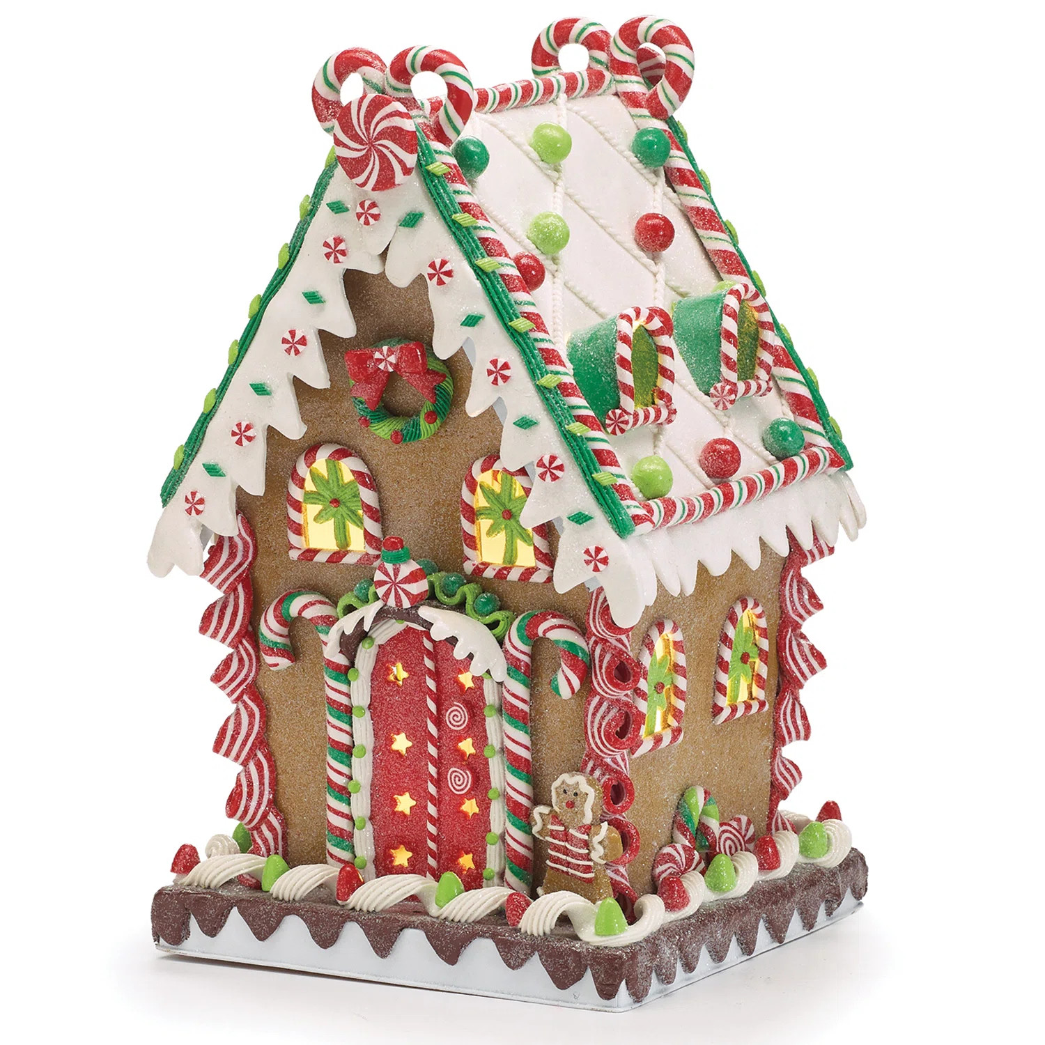 Décor 14" LED Light Up Gingerbread House | Wayfair North America