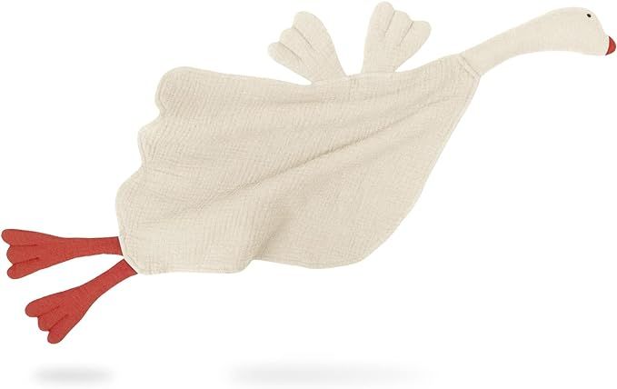 Lulu moon Muslin Loveys for Babies - Baby Security Blanket for Unisex - Goose Lovie - 25"x 11" Cr... | Amazon (US)
