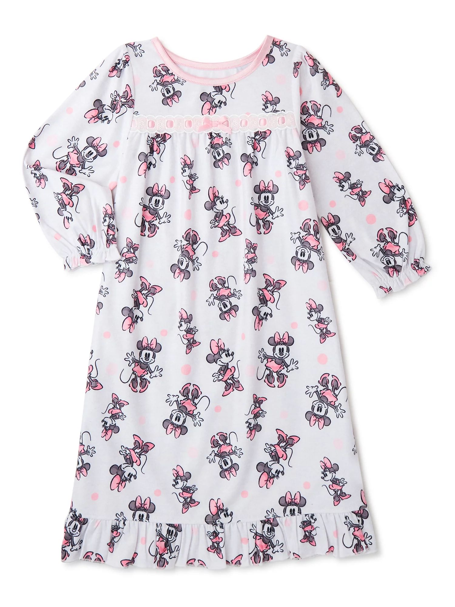 Minnie Mouse Toddler Girls Pajama Nightgown, Sizes 2T-5T | Walmart (US)