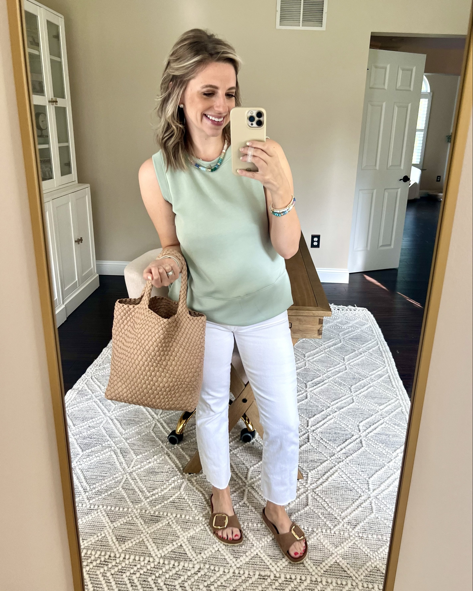 My work ootd. Small in top, 6/28 in white denim. 🤍

Work ootd, white denim, mother denim, casual style, workwear, Amazon purse 

#LTKFindsUnder50 #LTKFindsUnder100 #LTKSeasonal