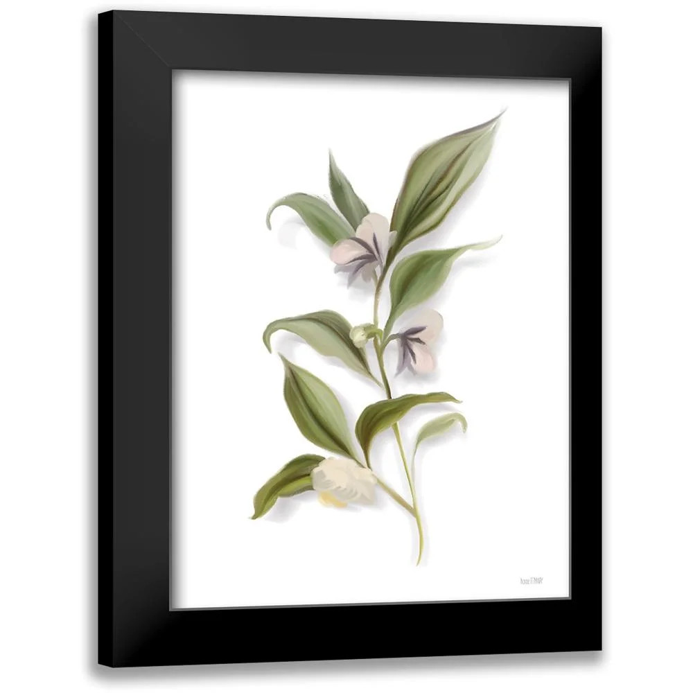 House Fenway 12x14 Black Modern Framed Museum Art Print Titled - White Blossom Botanical - Walmar... | Walmart (US)