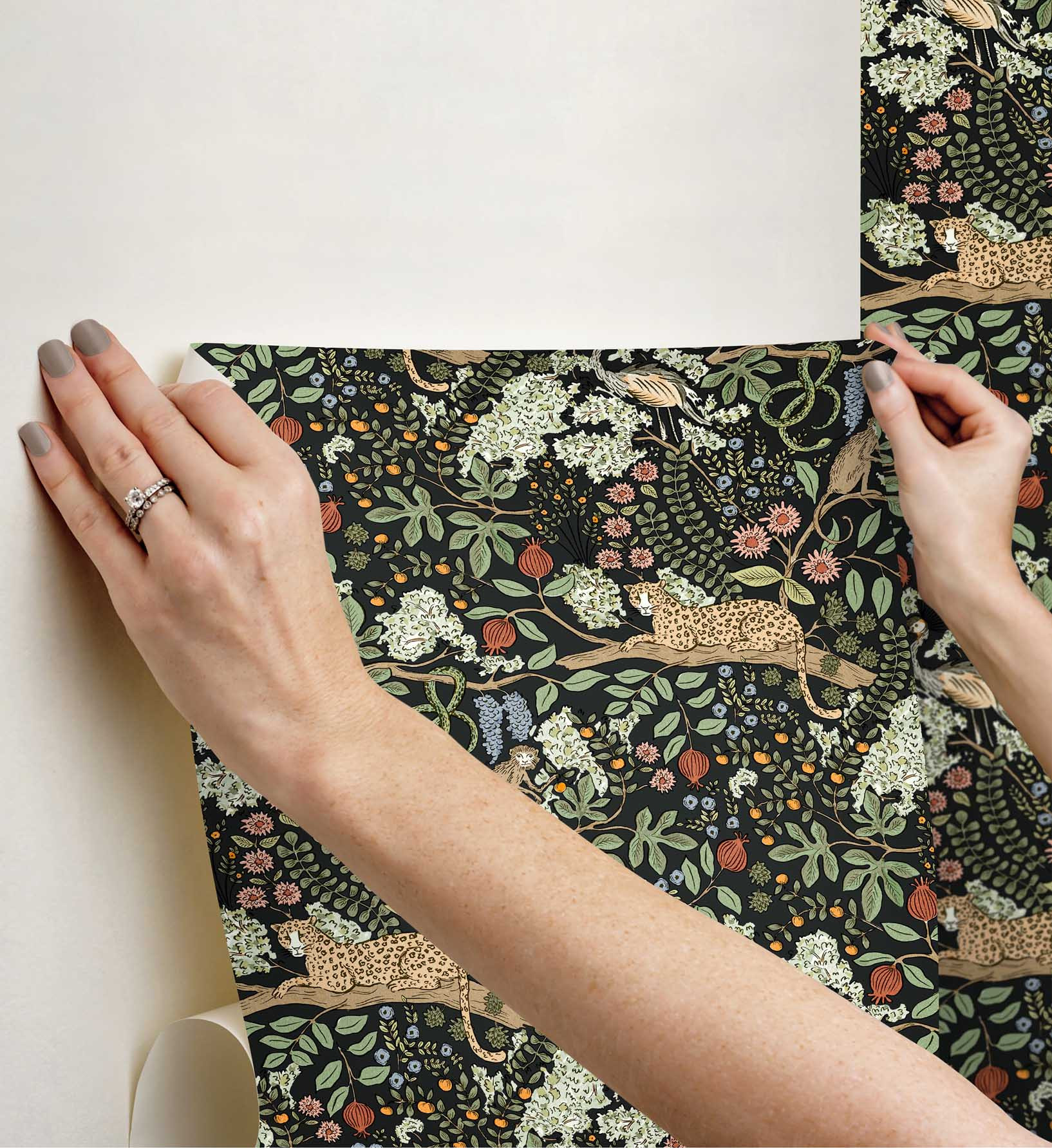 Safari Peel & Stick Wallpaper - Cream | Rifle Paper Co.