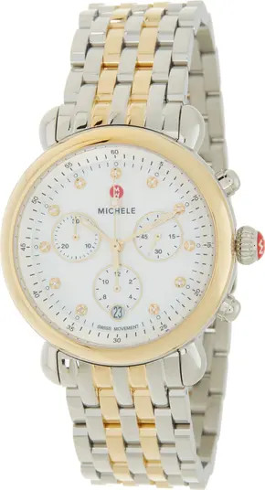 MICHELE Women's CSX Diamond Embellished Bracelet Watch, 38mm - 0.03 ctw | Nordstromrack | Nordstrom Rack