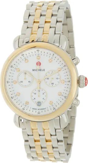 MICHELE Women's CSX Diamond Embellished Bracelet Watch, 38mm - 0.03 ctw | Nordstromrack | Nordstrom Rack