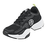 Zumba Workout Sneakers, Cute Non-Slip Shoes for Women Classic Air Stomp, Black, 7.5 | Amazon (US)