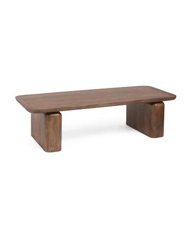 68x28x18 solid mango wood chloe coffee table | TJ Maxx