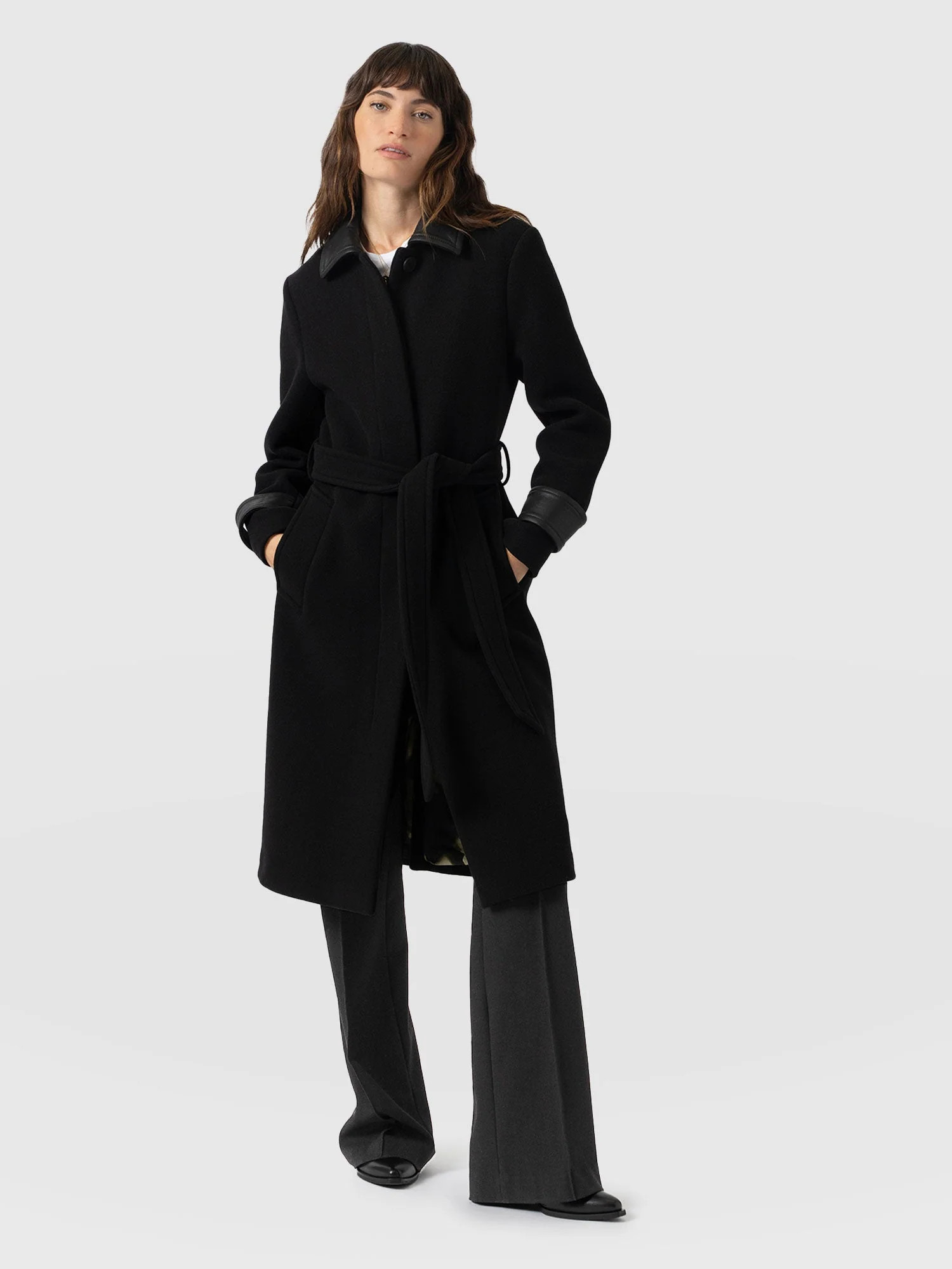 Allegra Coat - Black | Saint + Sofia