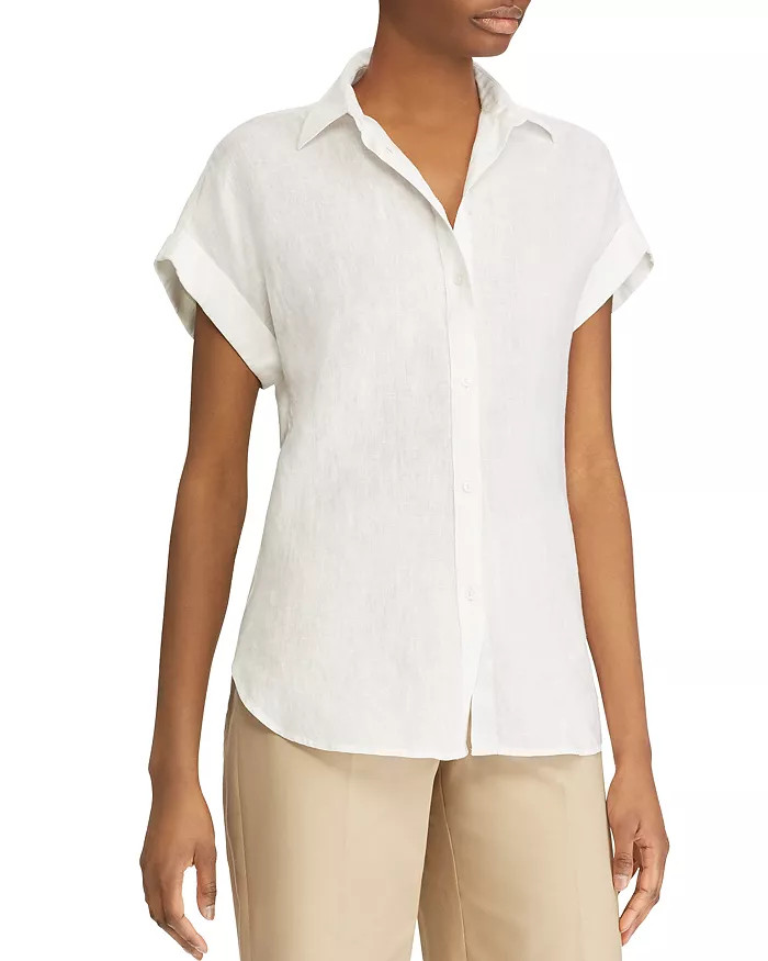 Linen Dolman Sleeve Button Down Shirt | Bloomingdale's (US)