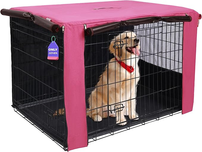 HiCaptain Dog Crate Cover for 24 Inches Wire Crate, Heavy-Duty Breathable Pet Kennel Covers Fit f... | Amazon (US)