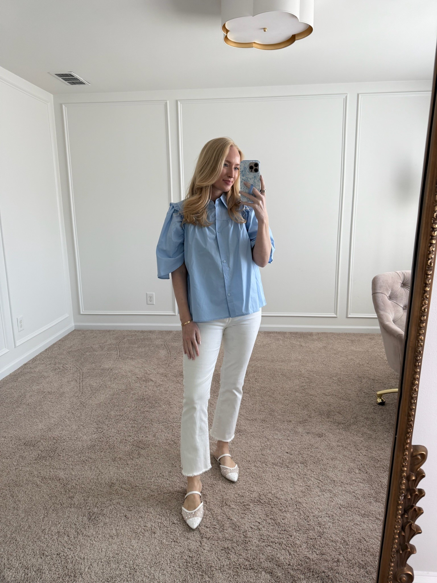 Cute casual spring workwear look! Can’t believe this top is Amazon. Love the ruffle detail on the sleeves. Wearing size small. Spring outfits // casual outfits // brunch outfits // work outfits // workwear // Amazon finds 

#LTKFindsUnder50 #LTKSeasonal #LTKWorkwear