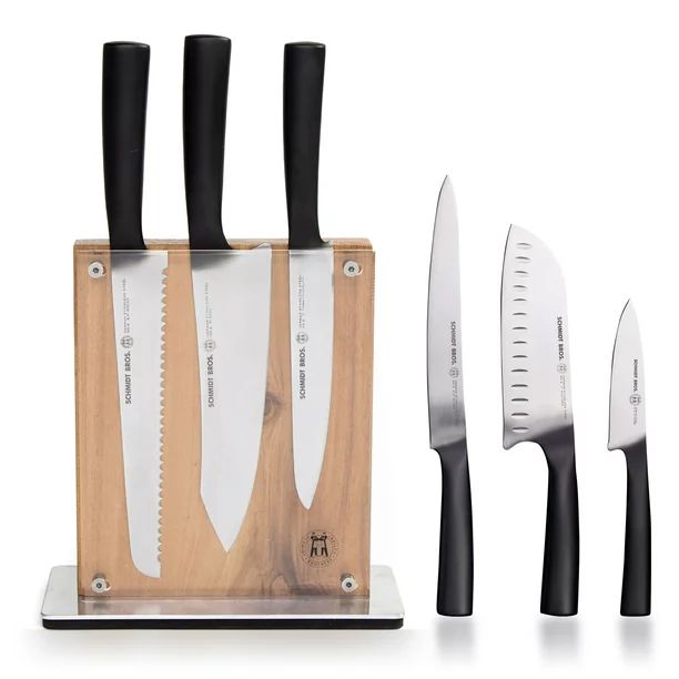 Schmidt Brothers® Cutlery Carbon6 7 Pc. Knife Block Set | Walmart (US)
