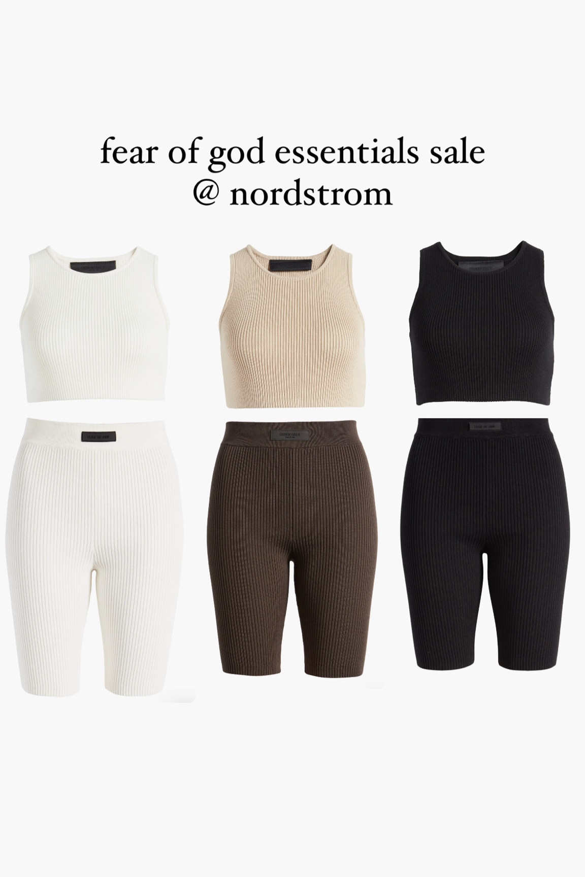 fear of god essentials crop top & shorts sale @ nordstrom 

#LTKFestival #LTKstyletip #LTKsalealert