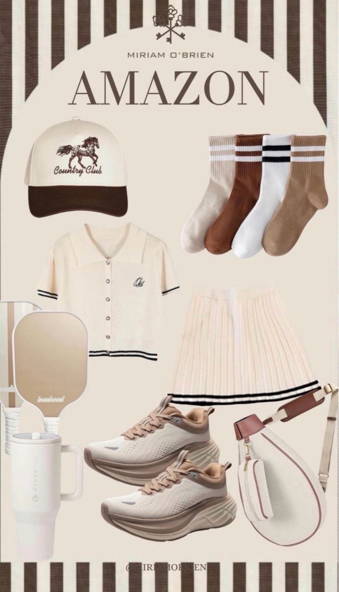 Country club style without the country club price tag. ⛳️🤎
Classic caps, striped socks, tennis-inspired pieces, sneakers, skirts, bags, and everyday accessories — these Amazon finds make it easy to get that timeless, preppy look.
Perfect for golf days, tennis, errands, travel, or just everyday elevated casual style. ✨
Shop all the finds on LTK!
Follow @miriamobrien on Instagram and TikTok 🤍
#LTKFinds #LTKFashion #LTKShopping #LTKCreator #AmazonFinds #AmazonFashion #CountryClubStyle #PreppyStyle #ClassicStyle #TennisStyle #GolfStyle #AthleisureStyle #CapsuleWardrobe #EverydayStyle #PreppyFashion