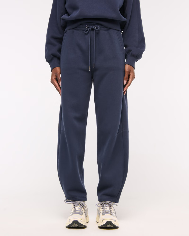 Women's High Rise Barrel Sunday Sweatpant | Women's Bottoms | Abercrombie.com | Abercrombie & Fitch (US)