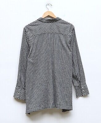 J. Jill Textured Black and White Gingham Button Front Shirt Size XL  | eBay | eBay US