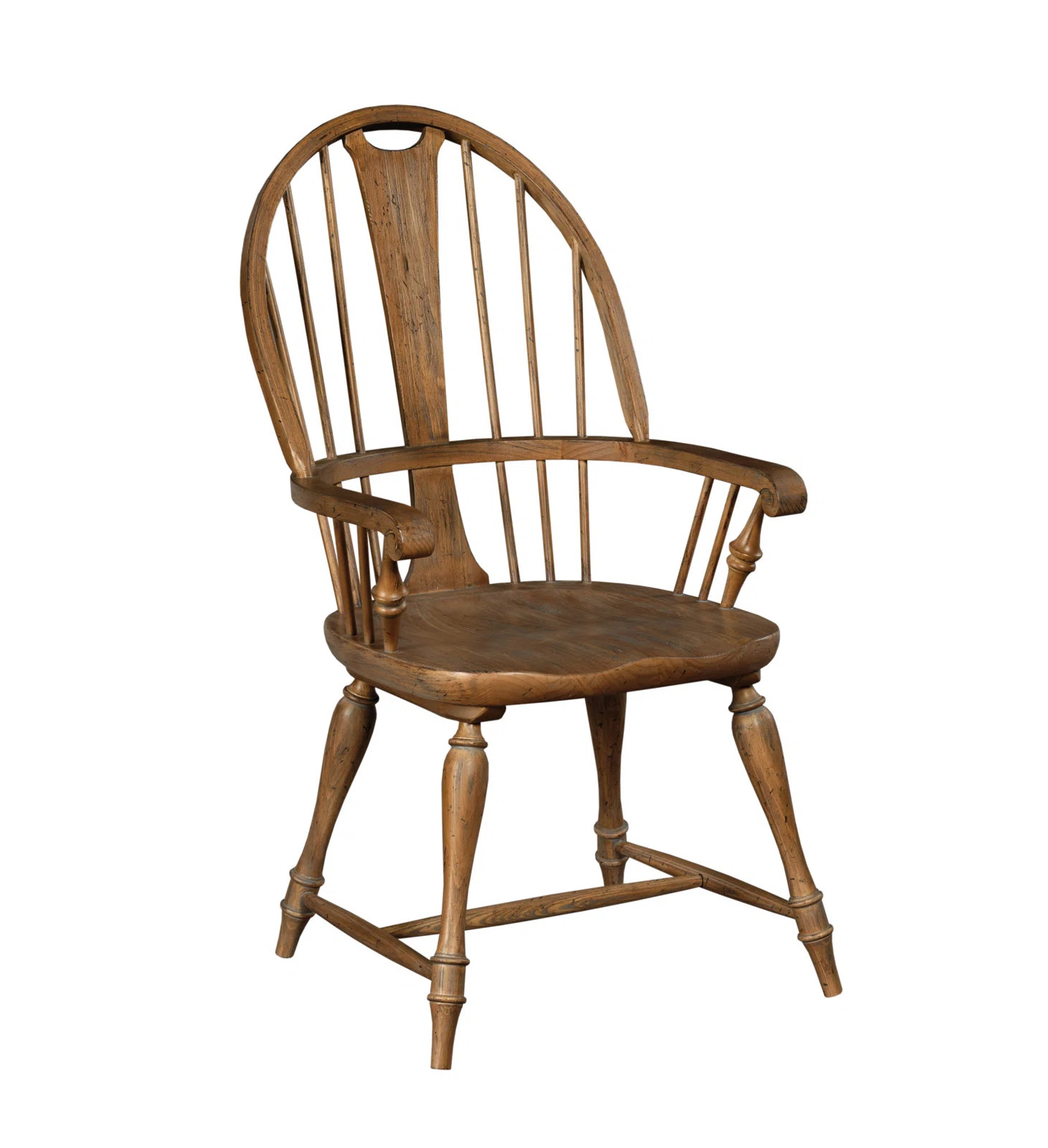 August Grove® Brychan Windsor Back Arm Chair in Brown | Wayfair | Wayfair North America